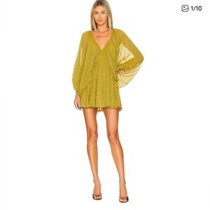 Tularosa Mini Dress in Sage
